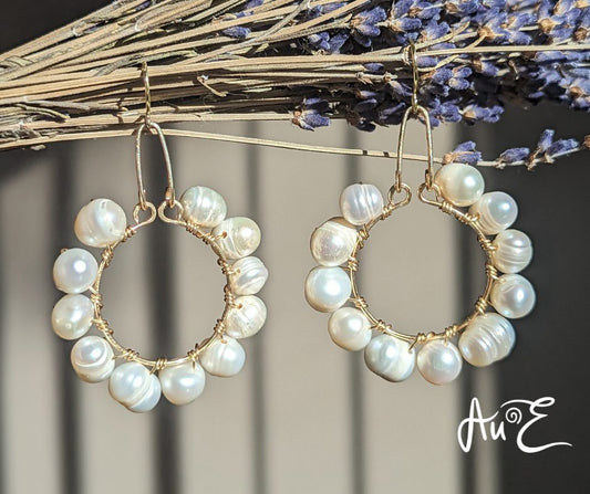 Pearl Hoops