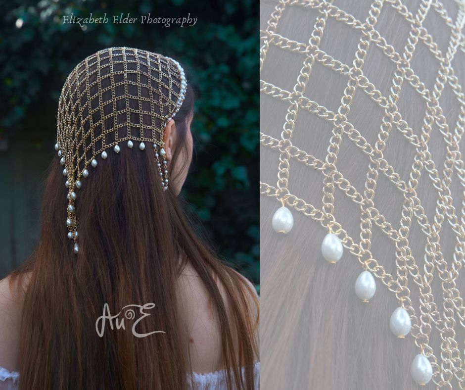 Princess Head Chain Armored Princess Chain Veil – Au Elements Jewelry