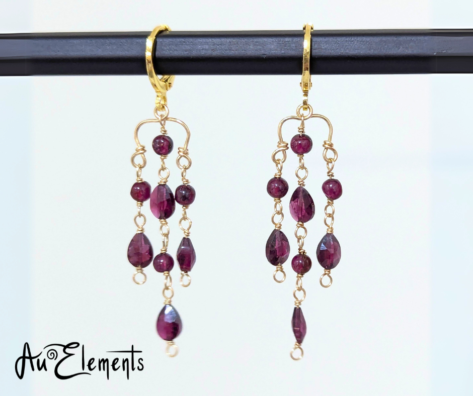 Drops of Crimson Earring and Choker Set