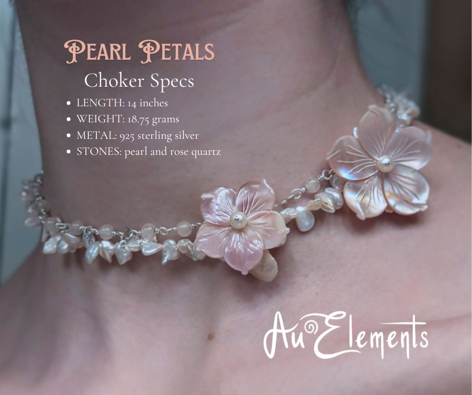 Mother Pearl Necklace and the Pearl Petals Choker