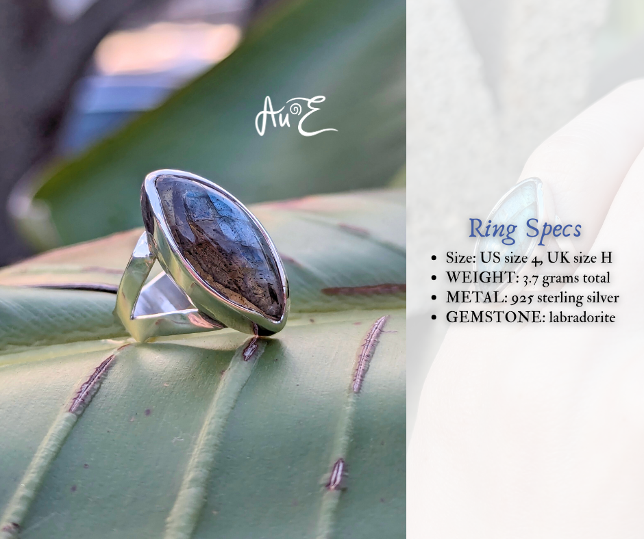 Aurora Labradorite Ring
