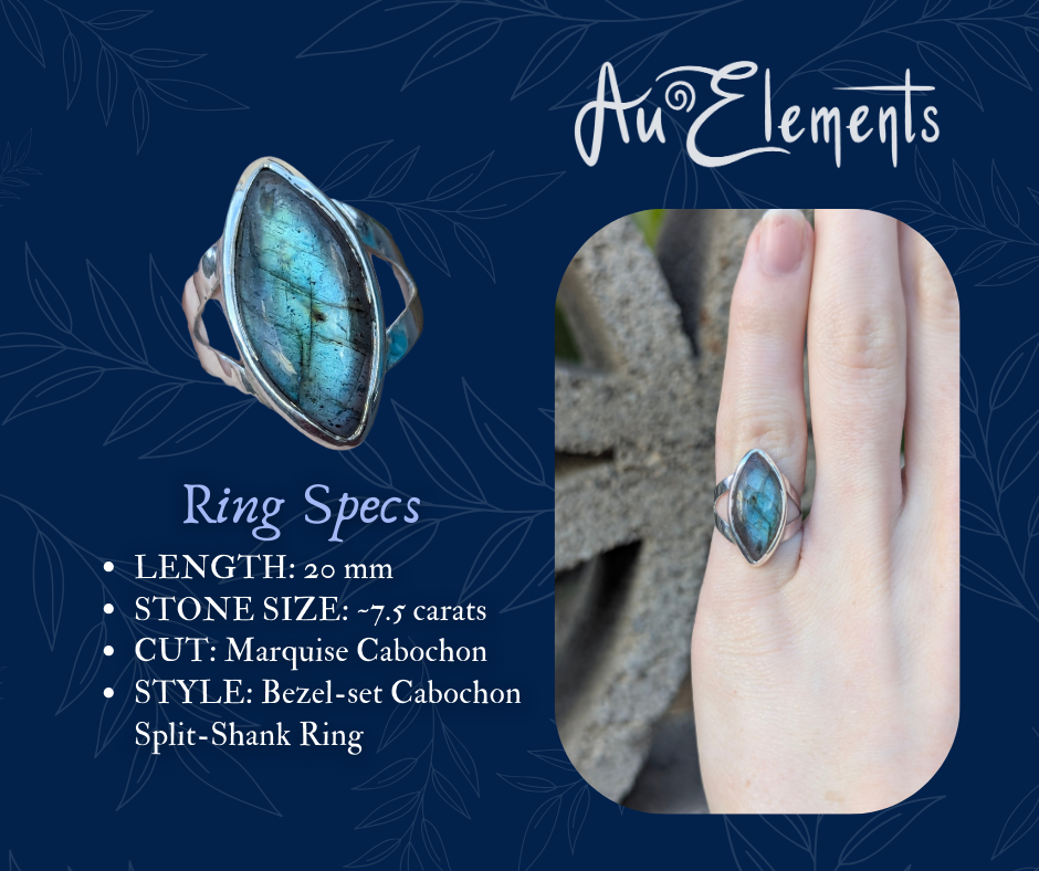 Aurora Labradorite Ring
