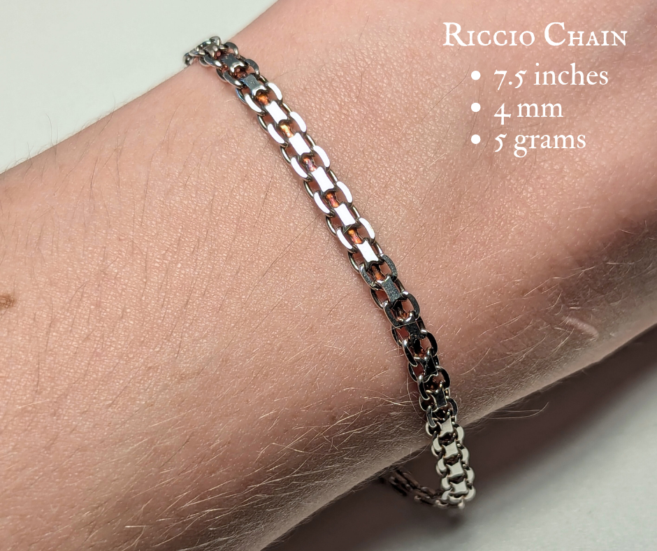 Silver Riccio Chain Bracelet