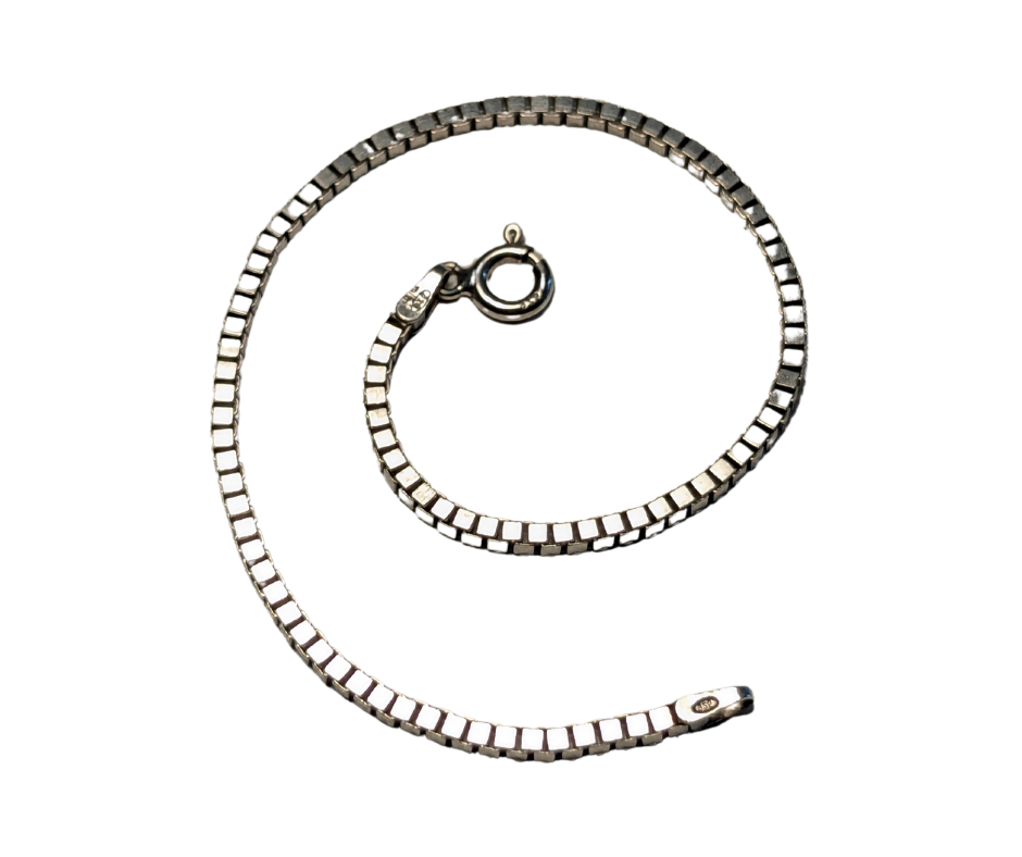 Silver Box Chain Bracelet