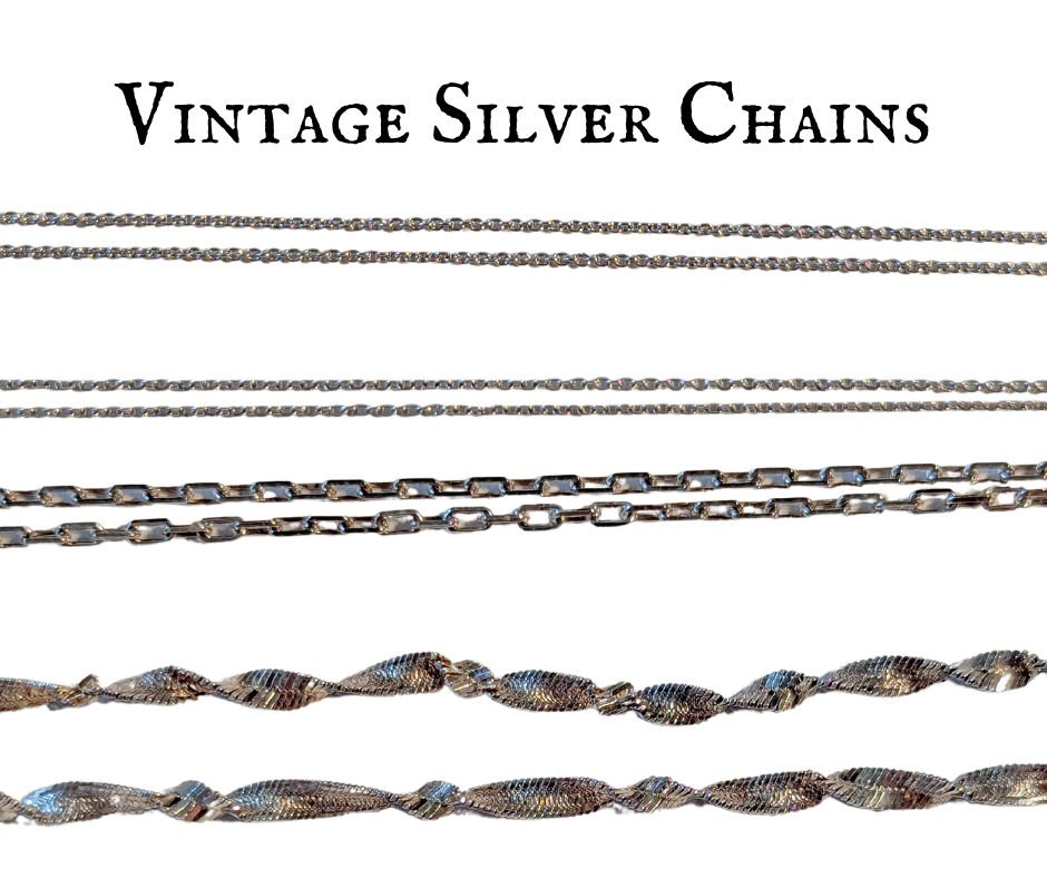 Silver Twisted Herringbone Chain Necklace