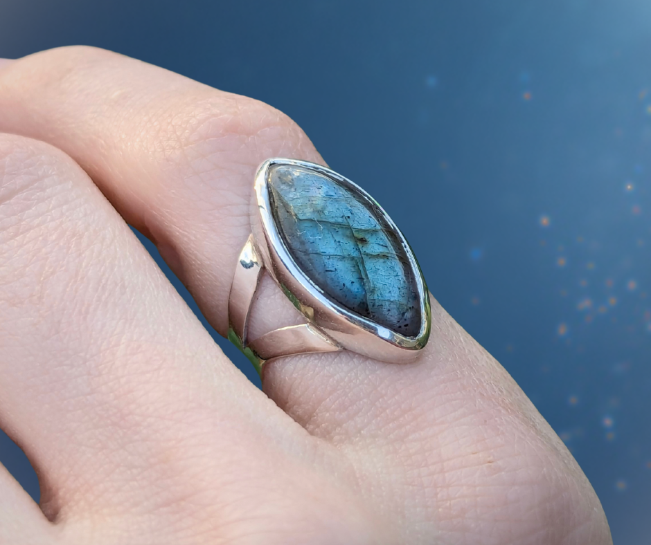 Aurora Labradorite Ring