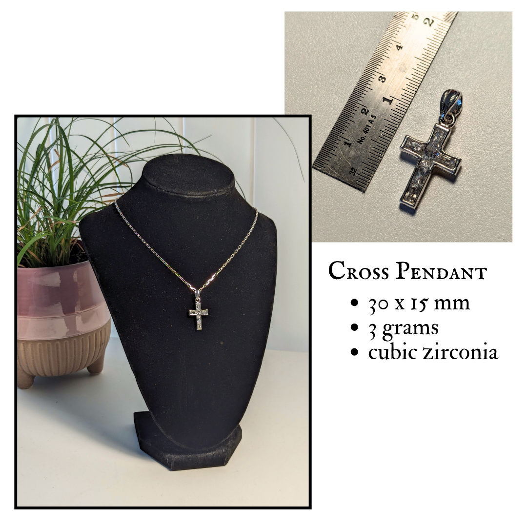 Vintage Silver Cross Pendant