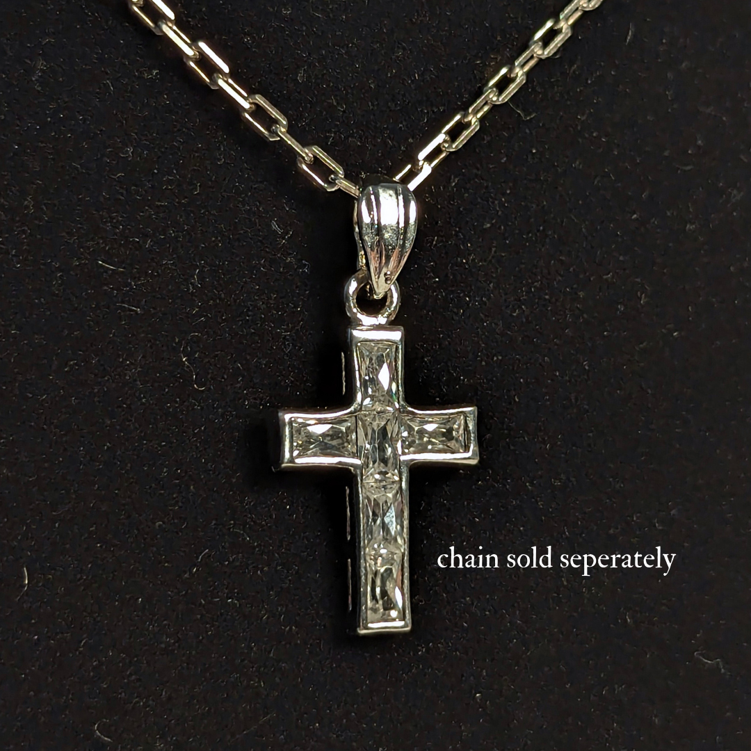 Vintage Silver Cross Pendant