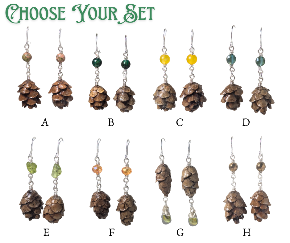 Hemlock Cone Earrings