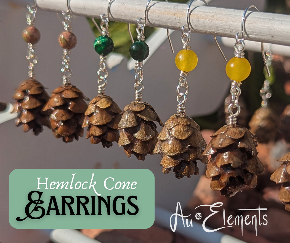 Hemlock Cone Earrings