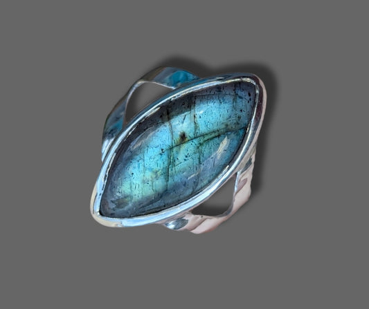Aurora Labradorite Ring
